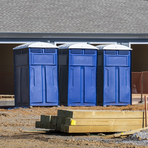 what is the expected delivery and pickup timeframe for the portable toilets in Wolfe City TX